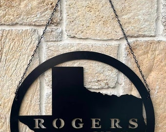 Texas Metal Sign, Texas Metal art, Texas door hanger, Texas, Texas hometown sign, Texas metal art, Texas family sign, Lowest Price