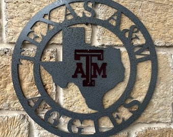 Texas A&M Metal Sign, Aggie Sign
