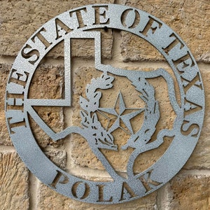State of Texas Seal Metal Sign, Texas State Seal, Seal Of Texas
