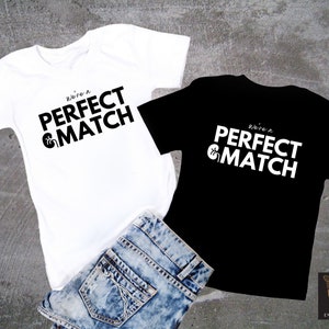 We&#39;re a Perfect Match Kidney Donor T-Shirt, Kidney Donor Gift, Kidney Transplant Gift, Kidney Donation, Kidney Donor and Recipient Shirts