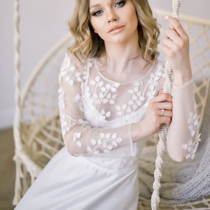 Floral wedding dress Lace, Modest wedding dress, Embroidered dress, Flower wedding dress | VICTORIA