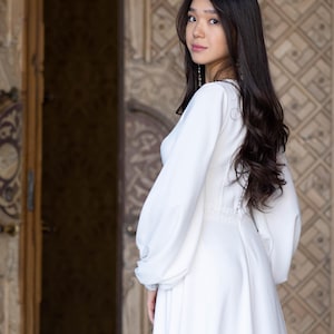 white for wedding dresses why Rachel Allan RB2213 Long Bridal Gown Simple Dress Band:Mississippi Brown Leather Wedding Gowns Black Mother Full Length Sleeve Style tees-tanks