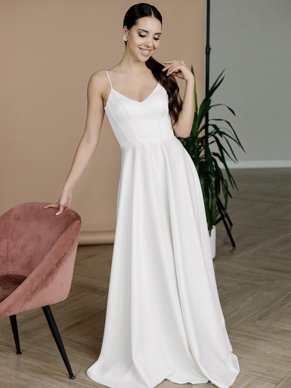 what to bring to wedding dress fitting Roslyn – A & M Enterprises Bridal main image 1