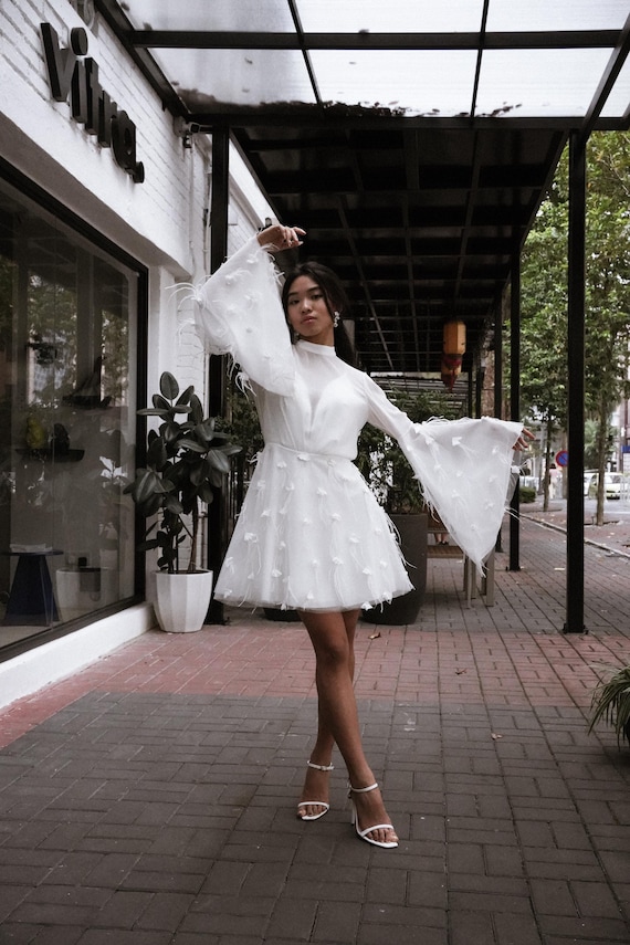 romantic short wedding dress 35 Best Short Wedding Dresses
