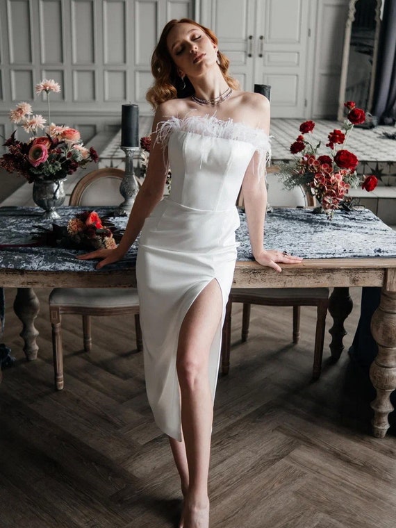 elegant midi wedding dresses Midi wedding dresses