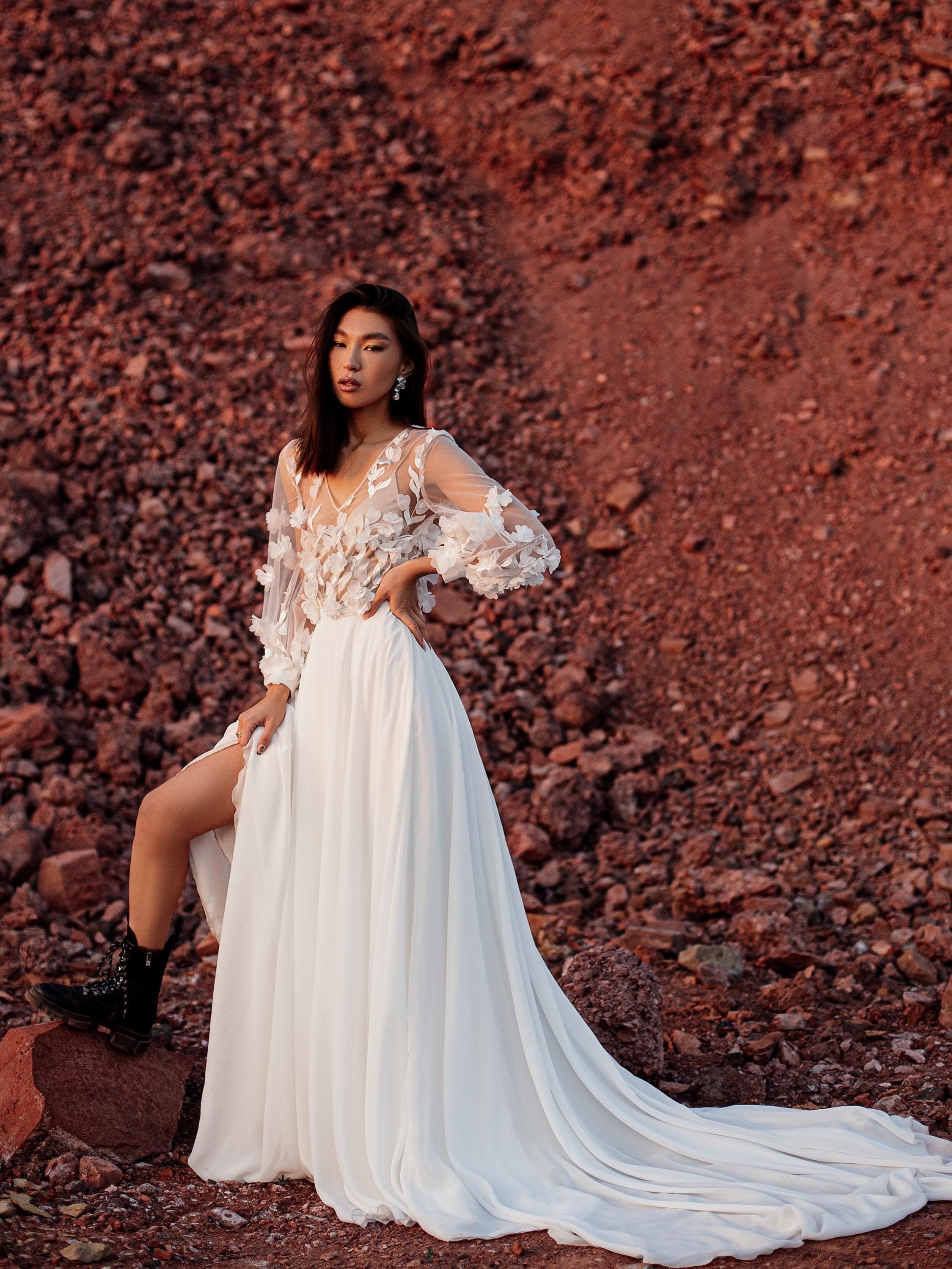 chinese dress ladies Zoya Tie-Up Back Lace Maxi Dress White
