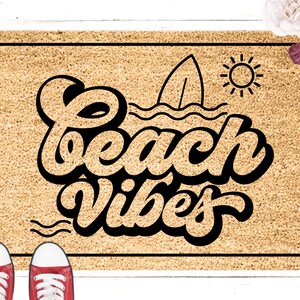 Funny Beach Theme Outdoor Welcome Mat