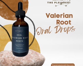 Valerian root | Anti-anxiety | Liquid Herbal drops | Supplements | Sleep aid | Organic Supplements | Natural liquid Drops | Vegan