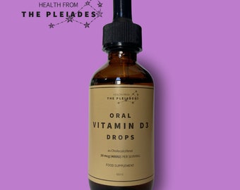 Vitamin D3 | Liquid Vitamin drops | Food Supplements | Wellbeing | Organic Supplements | Natural liquid Drops | Vegan Supplements | Natural