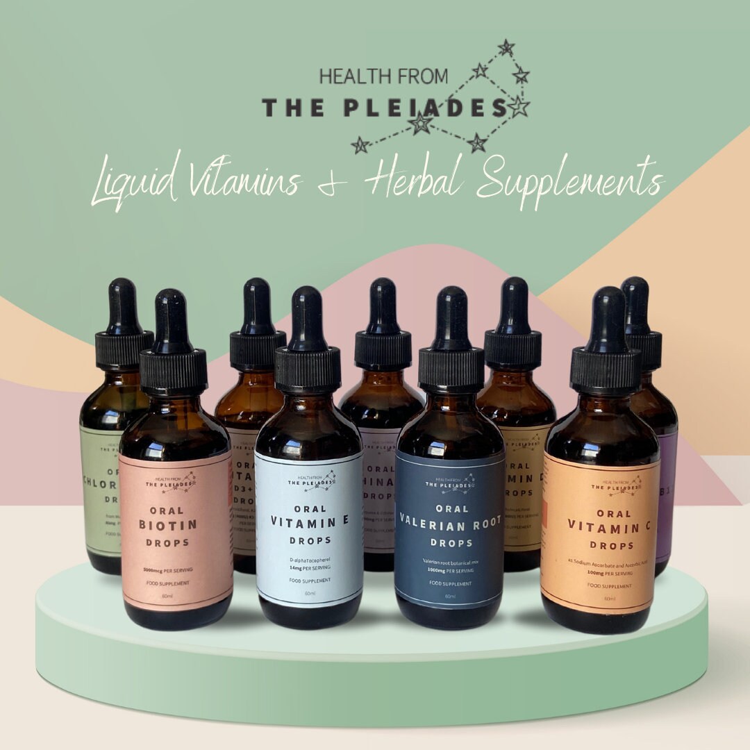 Vitamin E Liquid Vitamin Drops Food Supplements Etsy