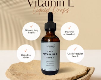 Vitamin E | Liquid Vitamin drops | Food Supplements | Wellbeing | Organic Supplements | Natural liquid Drops | Vegan Supplements | Natural