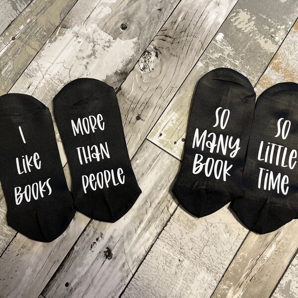 Bookish Socks Etsy