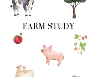 Homeschool Printed Study - You Choose - Learning Resource Elementary Animals Oceans Farming
