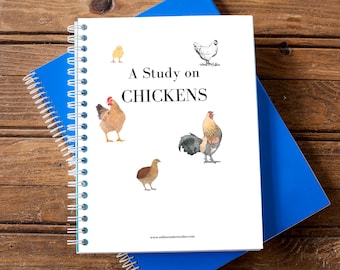 Printed Chicken Study - Homeschool Worksheets - Nature study Charlotte Mason