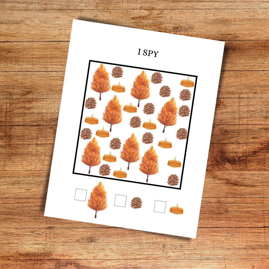 I Spy Printable Activity Toddlers Counting Game Printables Homeschool ...