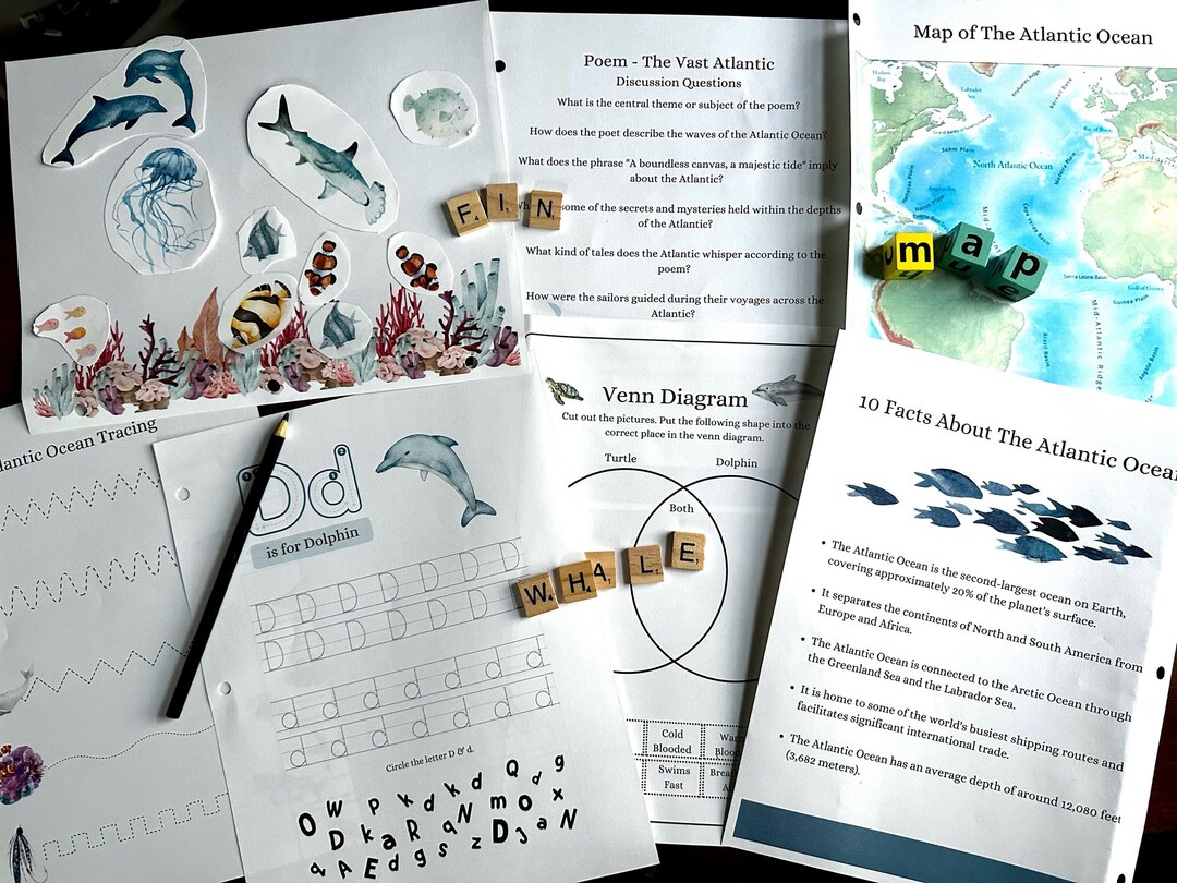 Ocean Study Homeschool Curriculum Atlantic Ocean Charlotte Mason Method ...