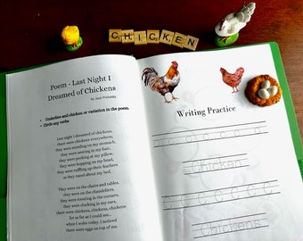 Chicken activity pages morning basket toddler learning homeschool printable