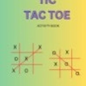 TIK TAK TOE printable for kids/home/travel/downloadable