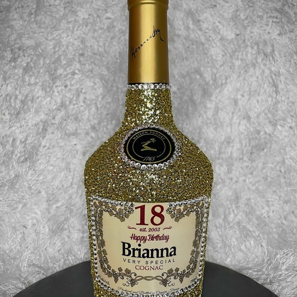 Glitter Liquor Bottle Etsy