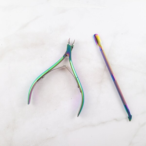 Cuticle Pusher and Nipper Set | DIY Nail Art Tools | Stocking Stuffer