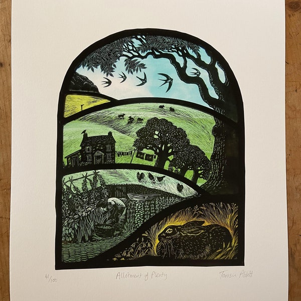 Allotment of Plenty (signed and numbered print by Tamsin Abbott)