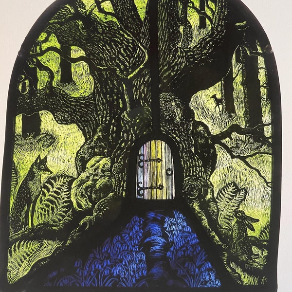 Bluebell Pathway (signed and numbered print by Tamsin Abbott)