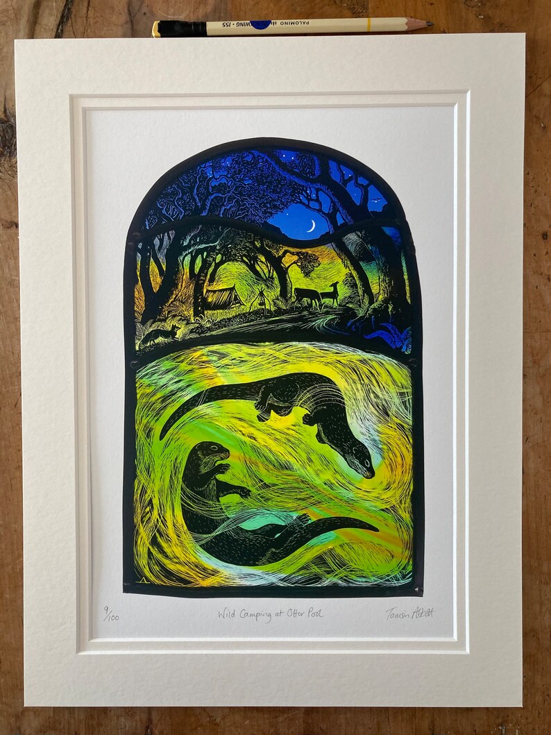 Wild Camping at Otter Pool (signed and Numbered Print by Tamsin Abbott ...
