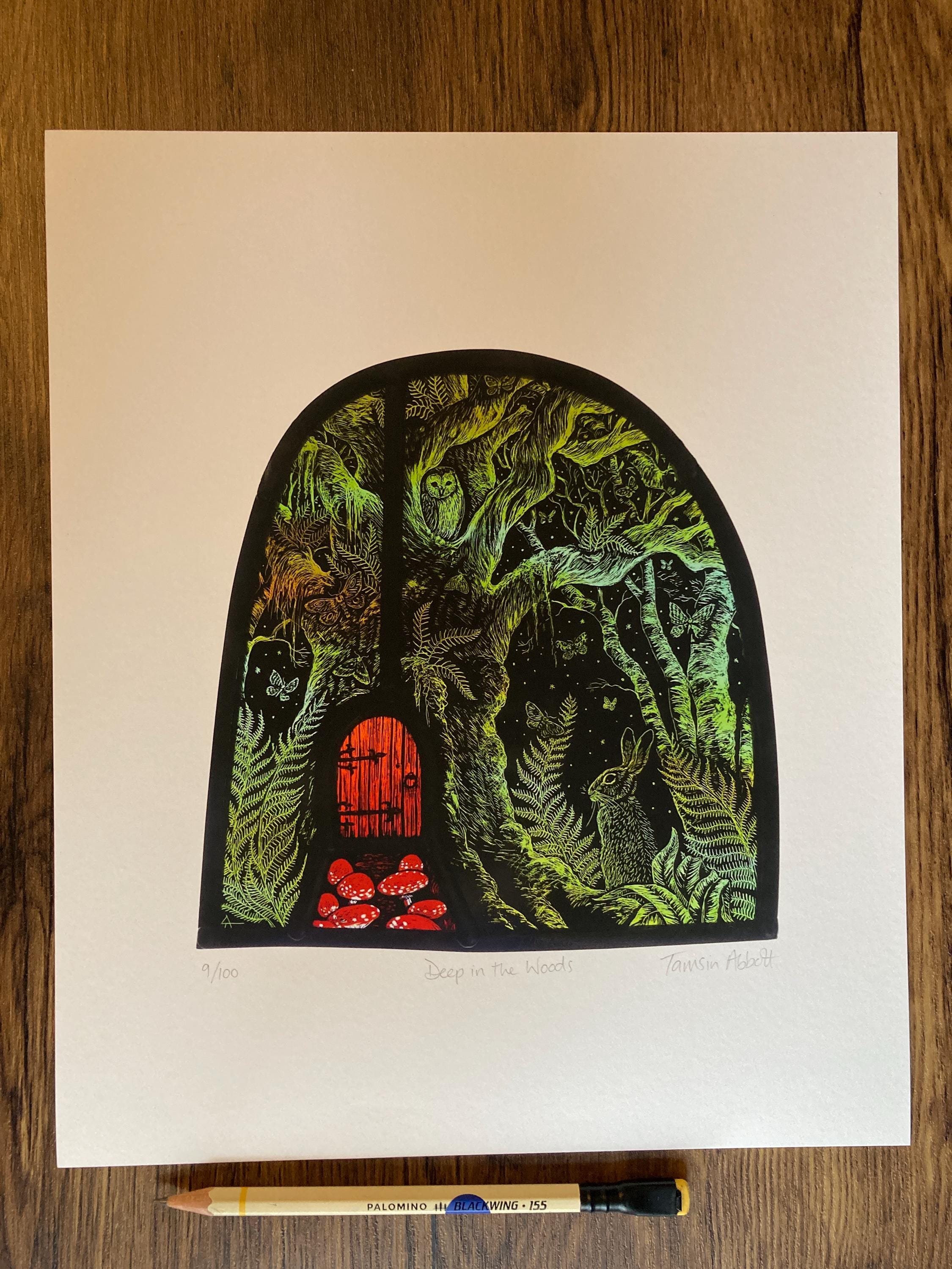 Deep in the Woods (signed and Numbered Print by Tamsin Abbott) - Etsy