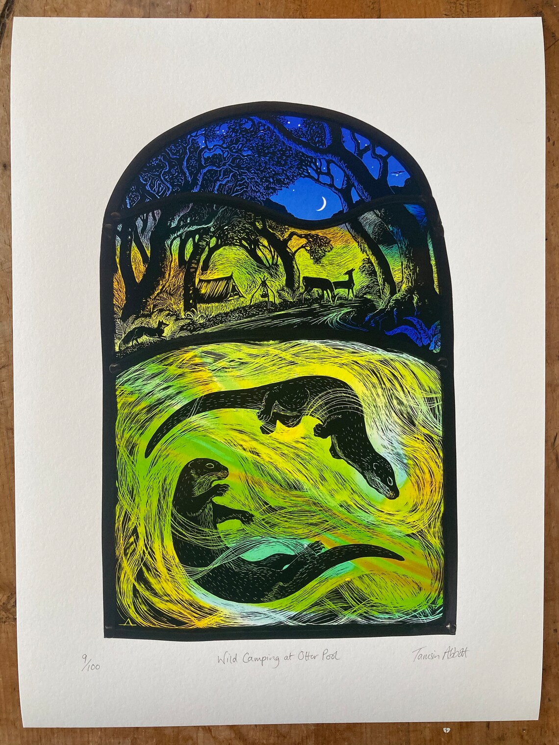 Wild Camping at Otter Pool (signed and Numbered Print by Tamsin Abbott ...