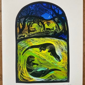 Wild Camping at Otter Pool (signed and Numbered Print by Tamsin Abbott ...