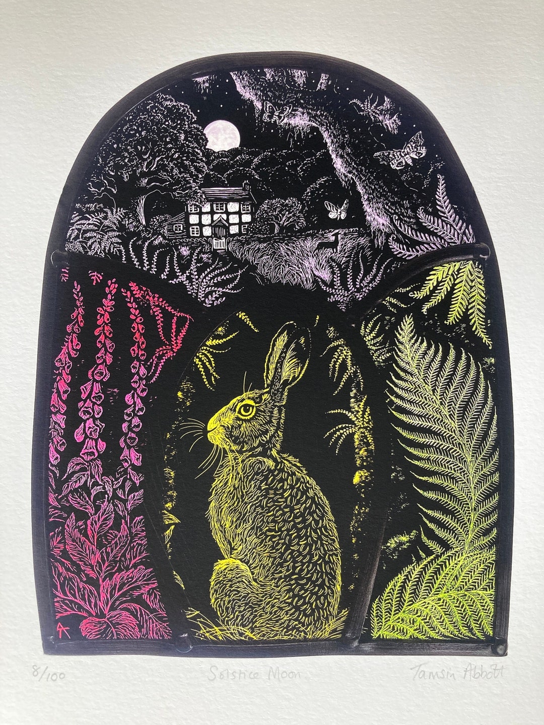 Solstice Moon (signed and Numbered Print by Tamsin Abbott) - Etsy