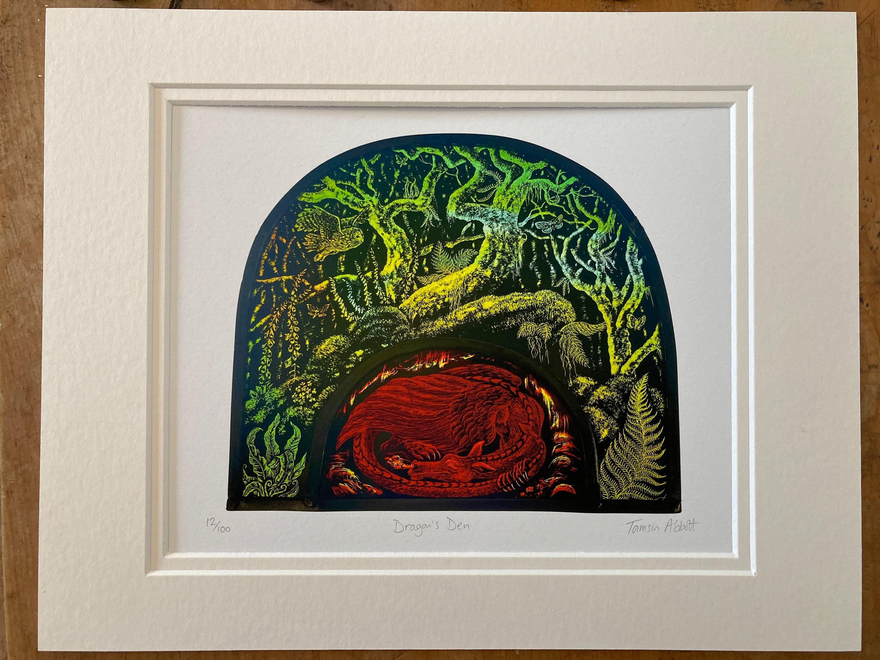 Dragon's Den (signed and Numbered Print by Tamsin Abbott) - Etsy