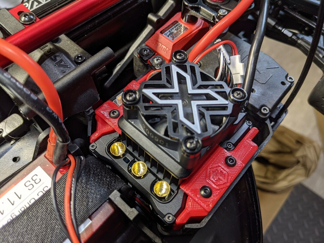 Castle Mamba Monster X 8S ESC Mount Case Cage for Arrma Infraction V2