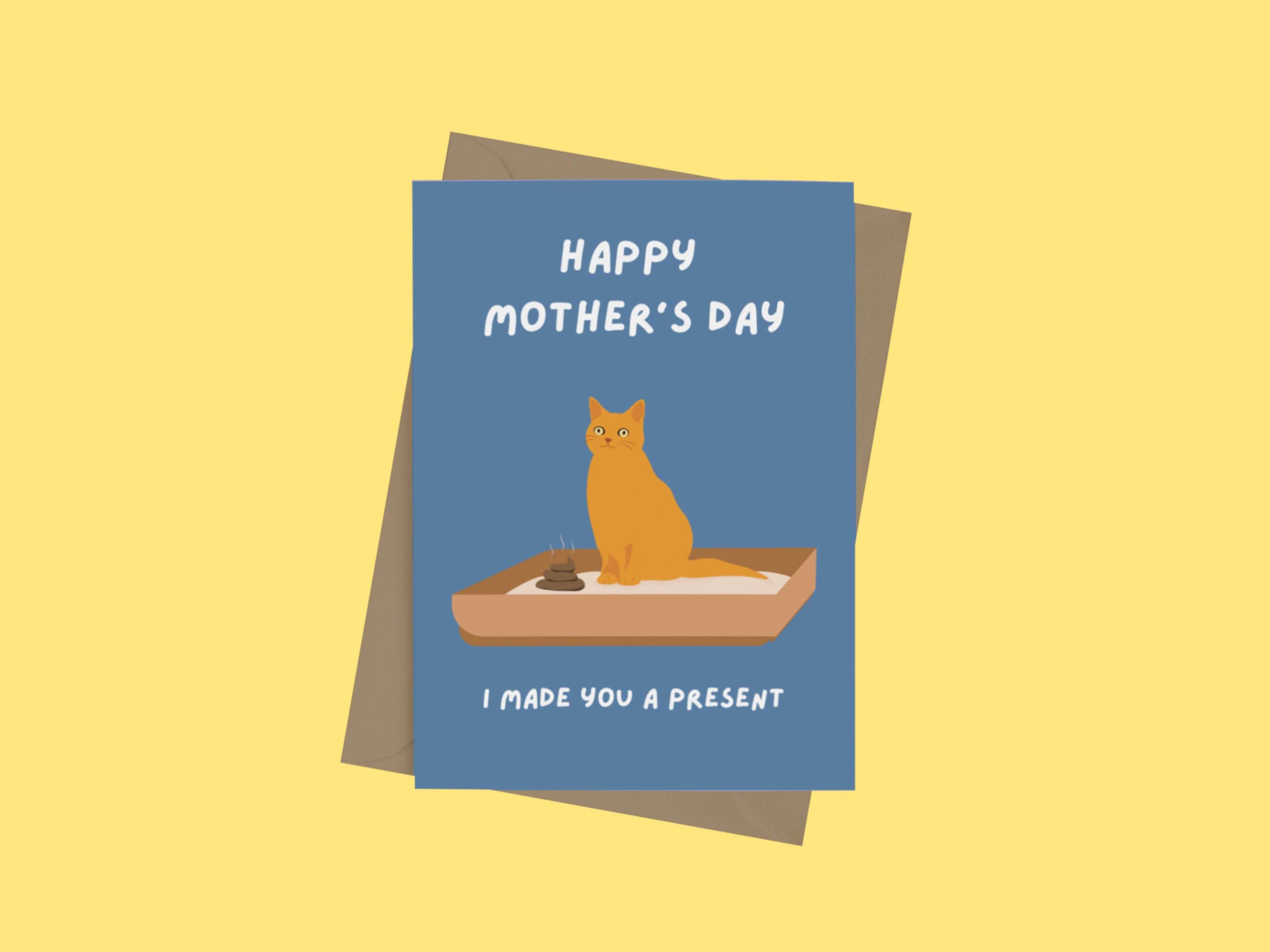 Twizler Carte Drôle De Fête Des Mères Avec Kangourou – Carte De Mère Drôle – Cadeau De Fête