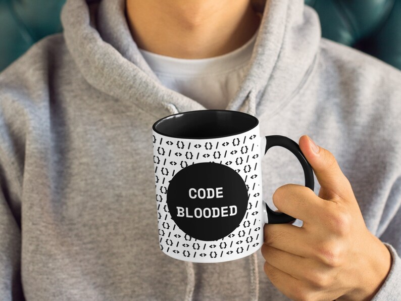 Taza Code Blooded Developer para probadores de software, analistas de datos, científicos - regalo de cumpleaños para colega de codificación en tecnología imagen 2