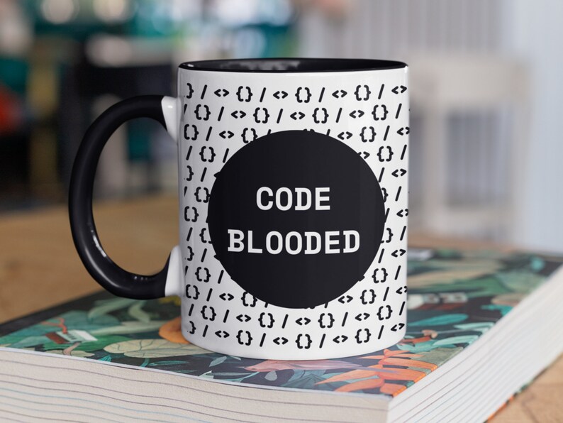 Taza Code Blooded Developer para probadores de software, analistas de datos, científicos - regalo de cumpleaños para colega de codificación en tecnología imagen 3