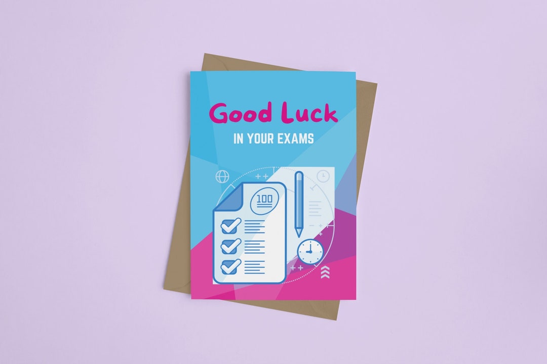 Good Luck Exams Card for Her - Students of Gcses, A-levels and ...