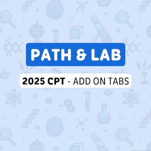 2025 CPT - Add on Tabs: PATH & LAB | Medical Coding Tabs