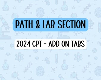 2024 CPT - Add on Tabs: PATH & LAB