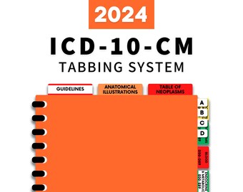 2024 ICD-10-CM - Tabbing System   (Book NOT included)