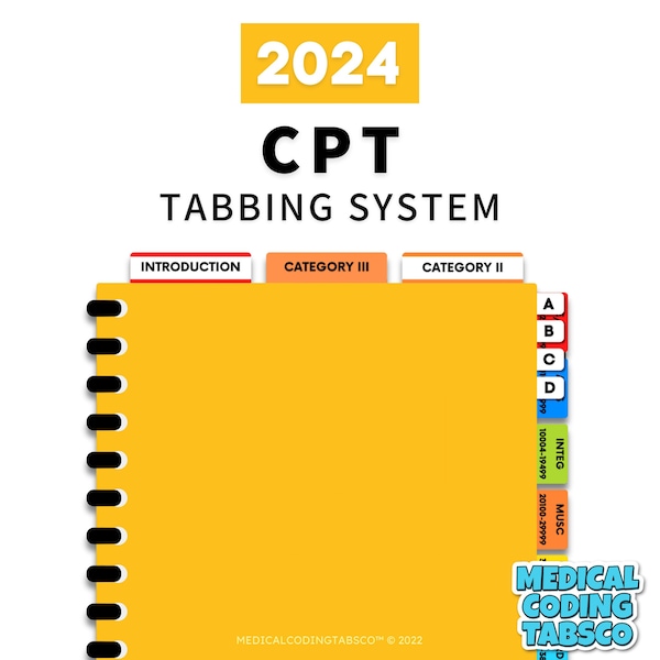 2024 CPT - Tabbing System   (Book NOT included)