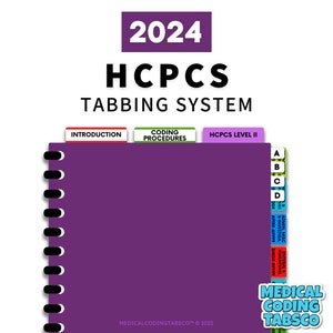 2024 HCPCS - Tabbing System   (Book NOT included)