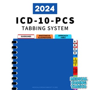 2024 ICD-10-PCS - Tabbing System   (Book NOT included)