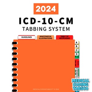 2024 ICD-10-CM Tabbing System Book NOT included image 1