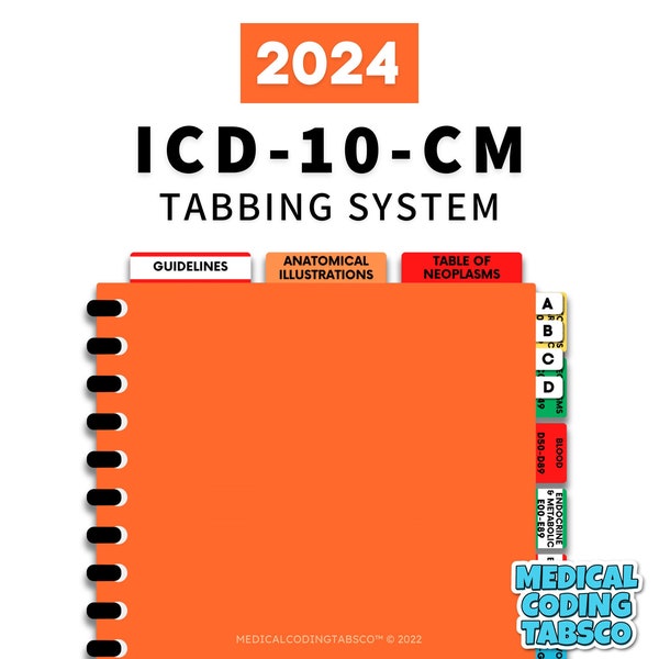 2024 ICD-10-CM - Tabbing System   (Book NOT included)