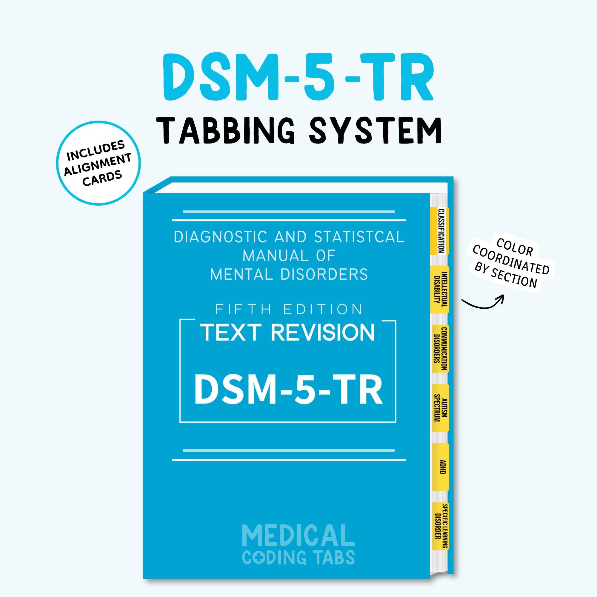DSM-5-TR - Tabbing System (book NOT Included) - Etsy