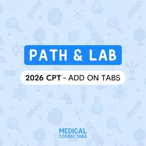2026 CPT - Add on Tabs: PATH & LAB | Medical Coding Tabs
