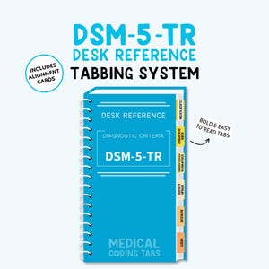 DSM-5-TR {Desk Reference} - Tabbing System   (Book NOT Included)