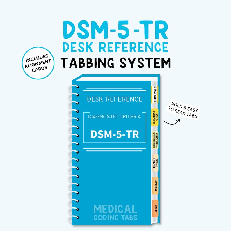 DSM-5-TR {Desk Reference} - Tabbing System (Book NOT Included) Bild 1