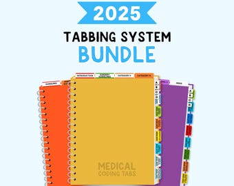 2025 Tabbing System Bundle  |  Medical Coding Tabs